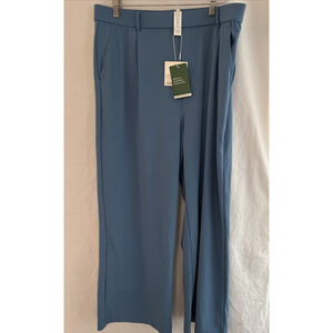 Halara Pants Halo Tek Air Women XL Sky Blue Wide Leg Pull On Stretch Drapey New